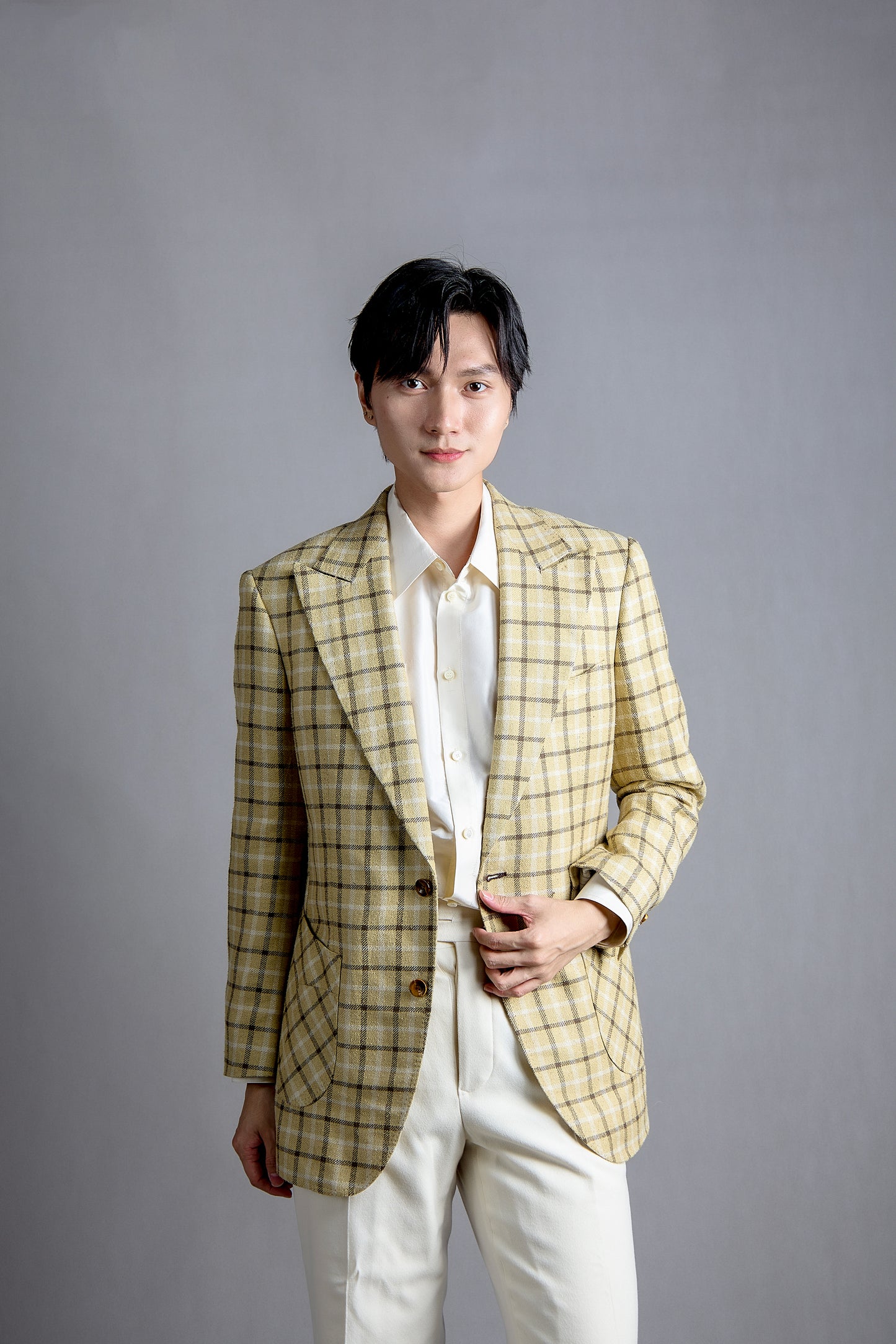 tussah silk suit