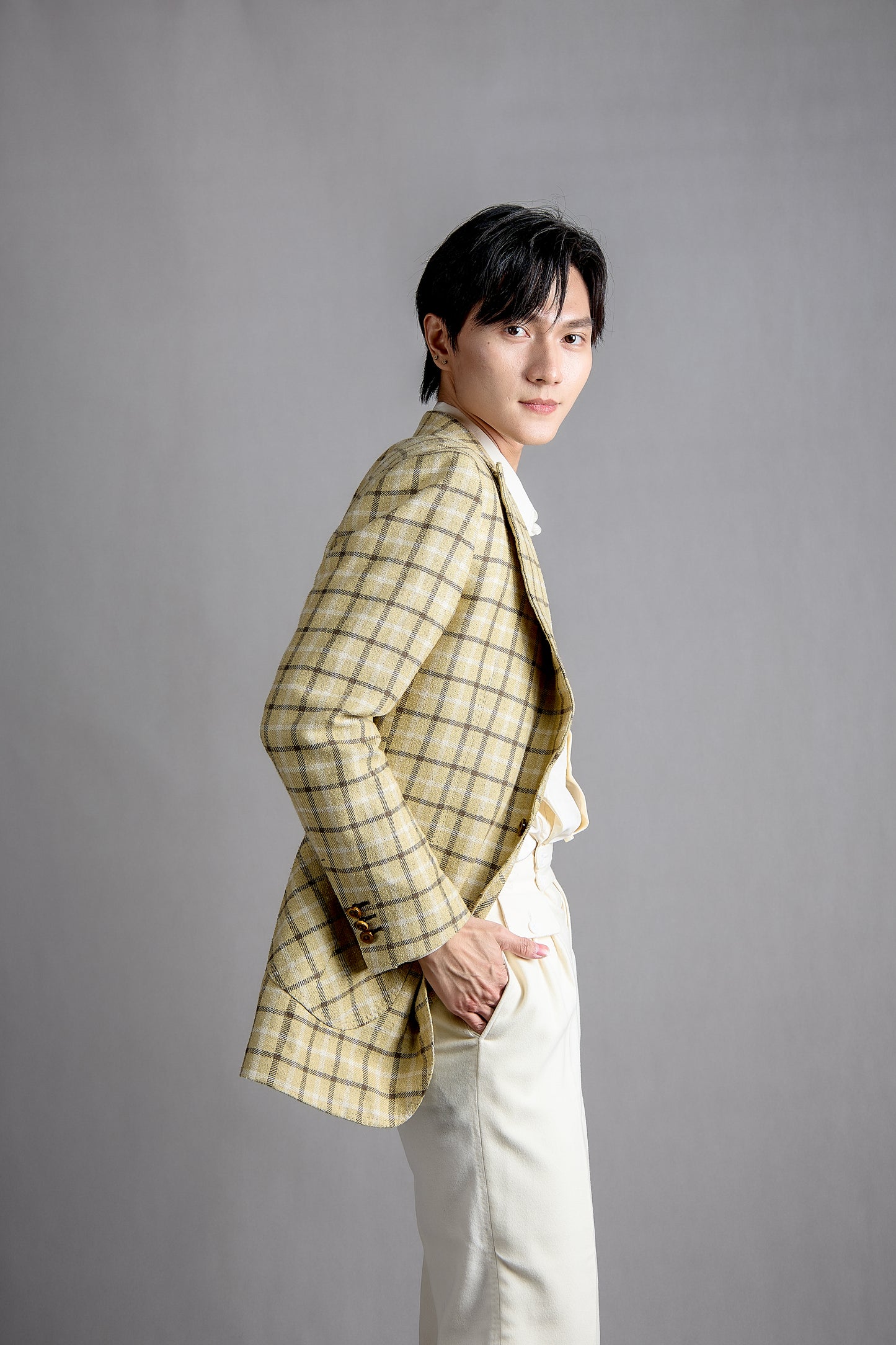tussah silk suit