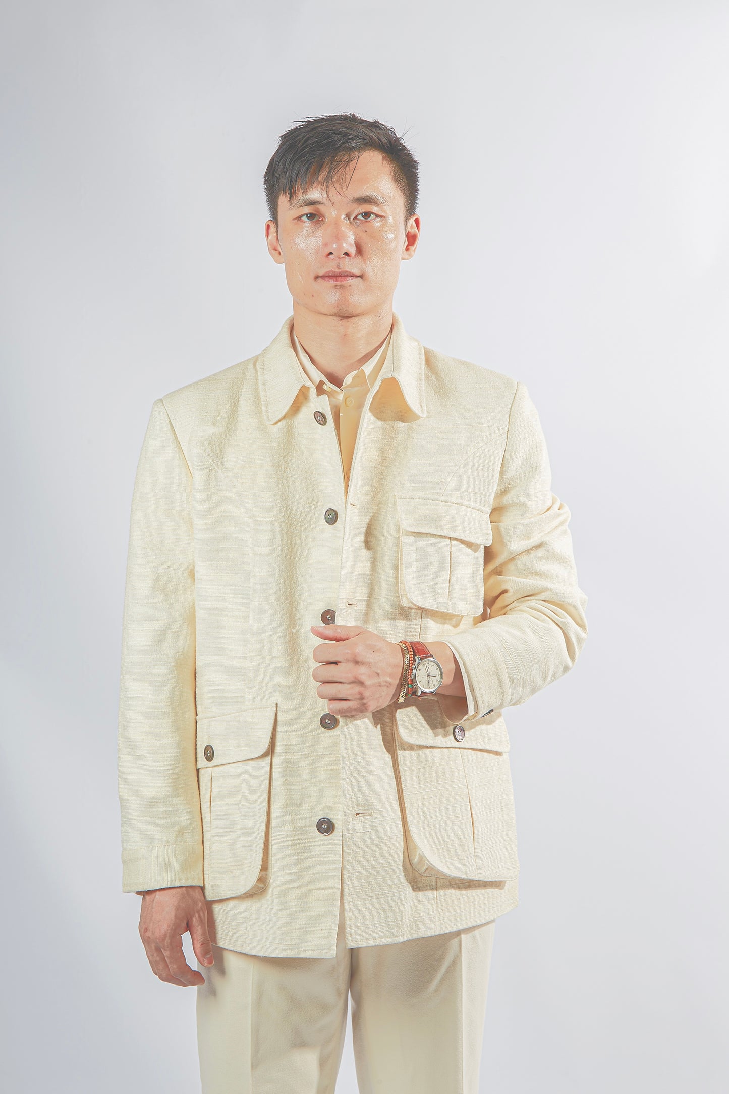 tussah silk jacket