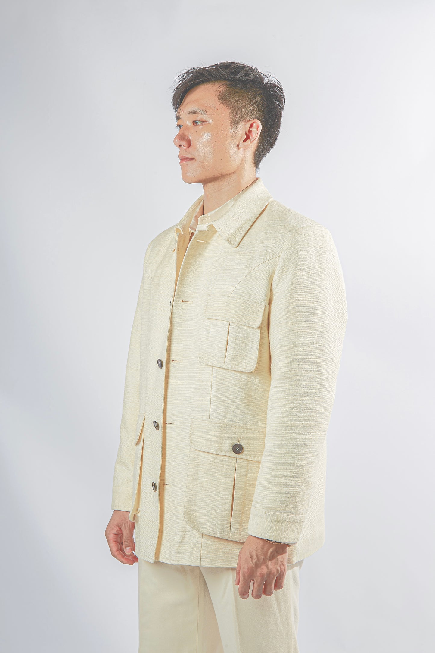 tussah silk jacket