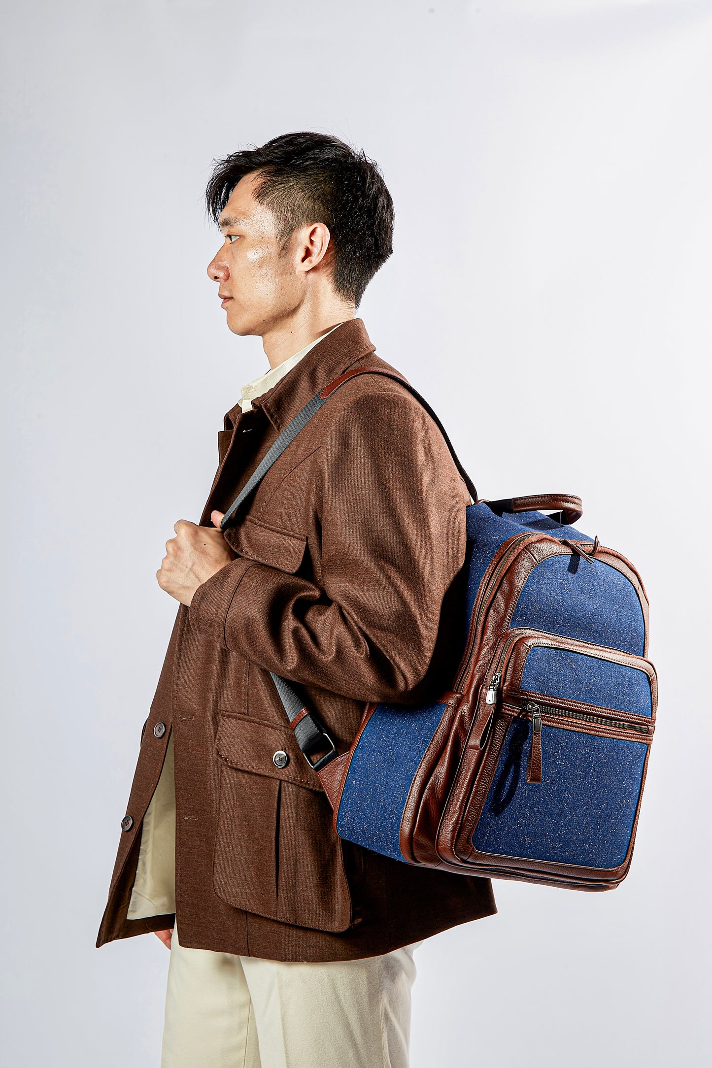 tussah silk backpack