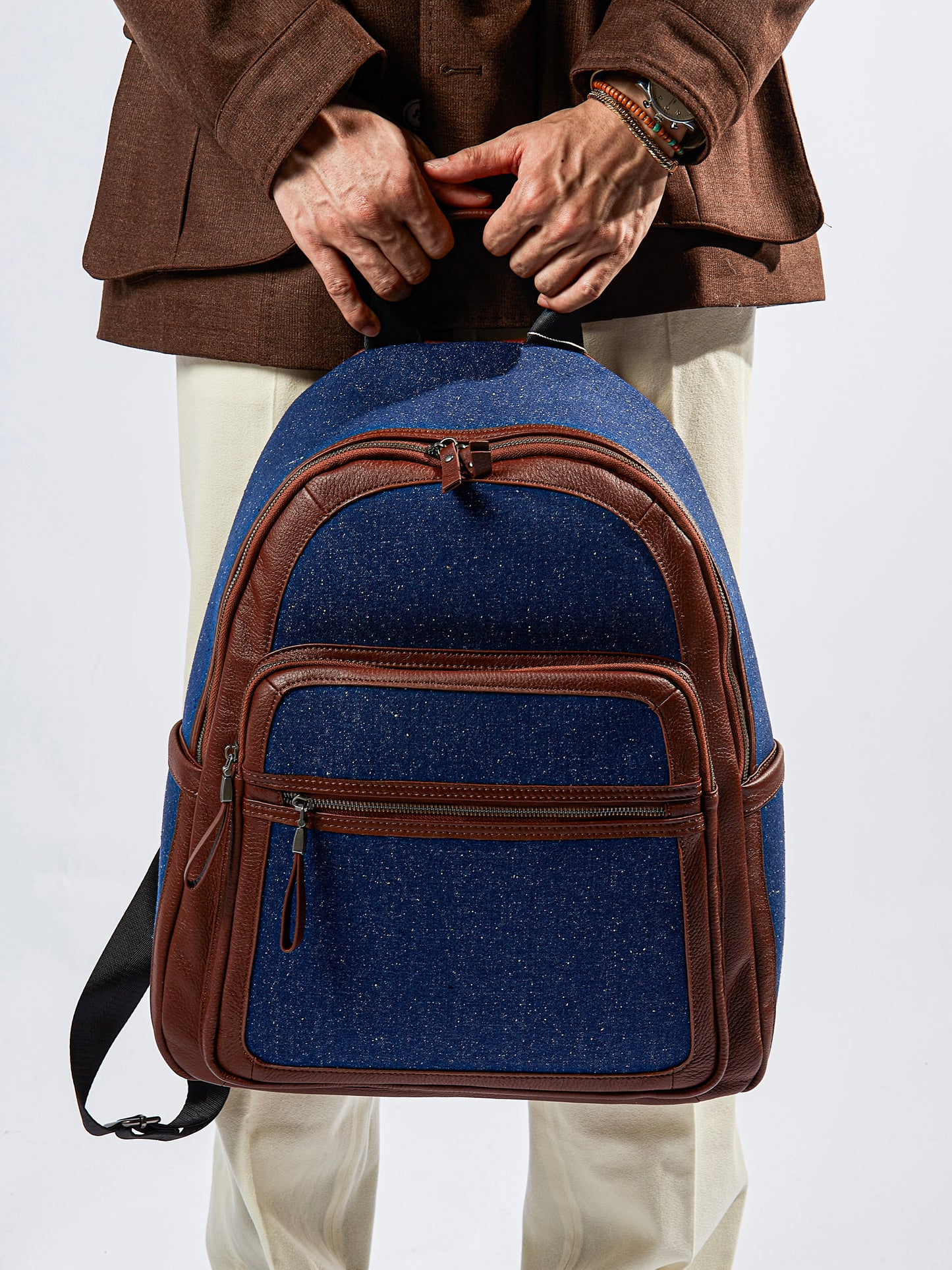 tussah silk backpack