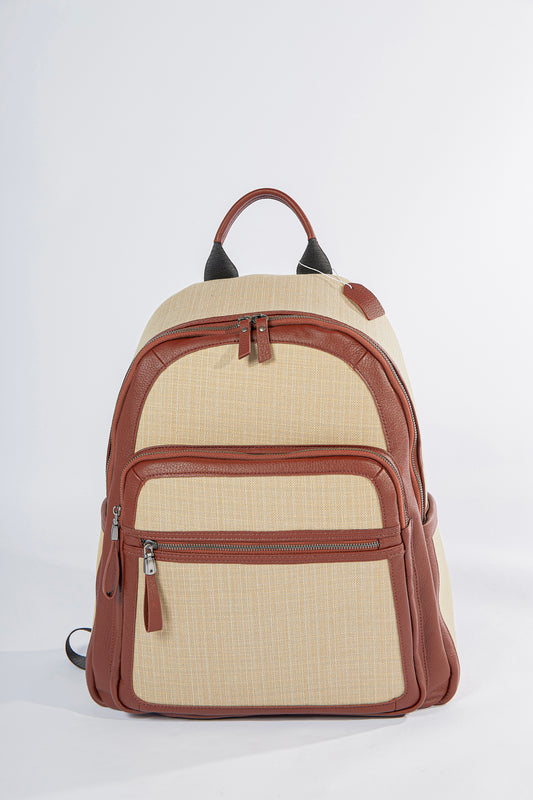 tussah silk backpack