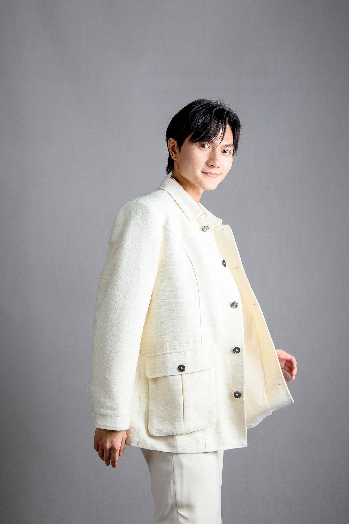 tussah silk jacket